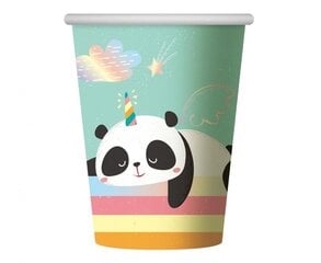 Бумажные стаканчики Dreamy Panda, 266 мл, 12 шт. цена и информация | Праздничная одноразовая посуда | pigu.lt