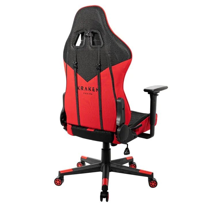 Pasukama žaidimų kėdė, Helios, Kraken Chairs, juoda/raudona kaina ir informacija | Biuro kėdės | pigu.lt