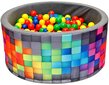 Sausas baseinas su kamuoliukais Welox, 200 vnt. цена и информация | Žaislai kūdikiams | pigu.lt