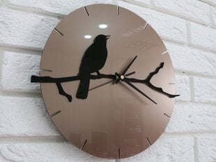 Sieninis laikrodis Bird brown kaina ir informacija | Laikrodžiai | pigu.lt