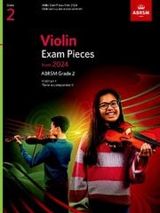 Violin Exam Pieces from 2024, ABRSM Grade 2, Violin Part & Piano Accompaniment kaina ir informacija | Knygos apie meną | pigu.lt