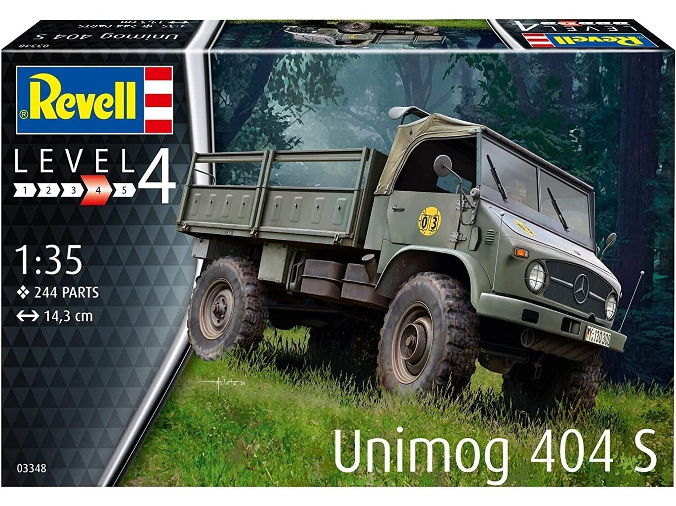 Surenkamas modelis Revell Unimog 404 S, 1/35, 03348 kaina ir informacija | Konstruktoriai ir kaladėlės | pigu.lt