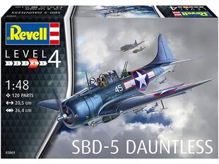 Surenkamas modelis Douglas SBD-5 Dauntless Revell, 03869 kaina ir informacija | Konstruktoriai ir kaladėlės | pigu.lt