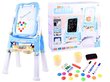 Magnetinė kreidinė lenta su priedais, mėlyna kaina ir informacija | Lavinamieji žaislai | pigu.lt