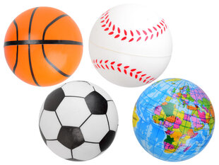 Mini kamuoliukų rinkinys, 4 vnt. kaina ir informacija | Lauko žaidimai | pigu.lt