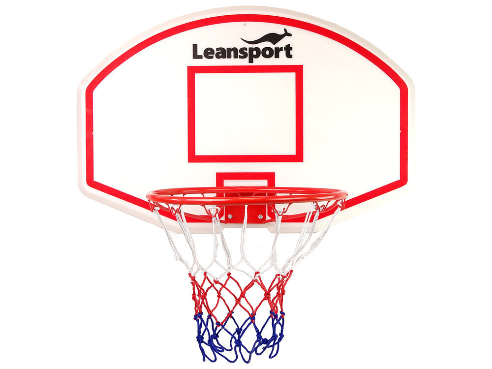 Pakabinama krepšinio lenta Lean Sport, 90 x 60 x 28 cm, balta kaina ir informacija | Krepšinio lentos | pigu.lt
