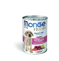Monge Fresh Wet jauniems šuniukams su veršiena ir daržovėmis, 400 g kaina ir informacija | Konservai šunims | pigu.lt
