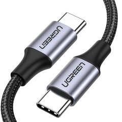 UGREEN Кабель UGREEN USB-C 2.0 — USB-C 2.0 3A для передачи данных, 1 м цена и информация | Кабели для телефонов | pigu.lt