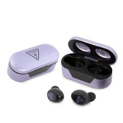 Guess True Wireless Triangle Logo BT5.0 4H Stereo Earphones Purple цена и информация | Теплая повязка на уши, черная | pigu.lt