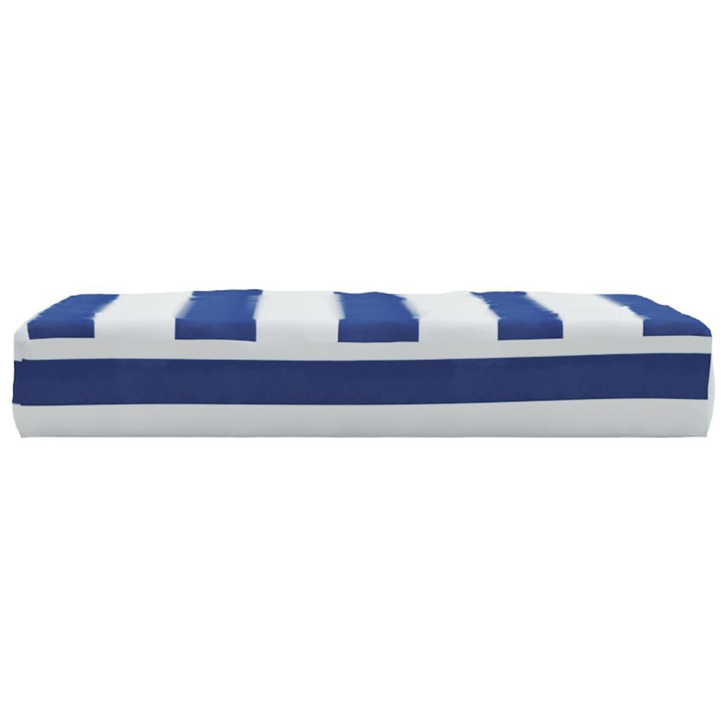 Paletės pagalvė vidaXL, mėlyna/balta kaina ir informacija | Pagalvės, užvalkalai, apsaugos | pigu.lt