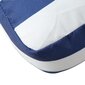 Paletės pagalvė vidaXL, mėlyna/balta kaina ir informacija | Pagalvės, užvalkalai, apsaugos | pigu.lt