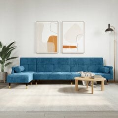Sofa-lova vidaXL, mėlyna kaina ir informacija | Sofos | pigu.lt