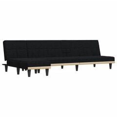 Sofa-lova vidaXL, juoda цена и информация | Диваны | pigu.lt