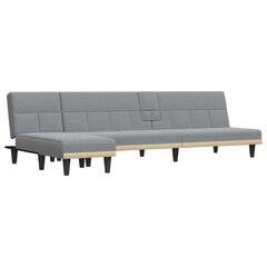 Sofa-lova vidaXL, pilka kaina ir informacija | Sofos | pigu.lt