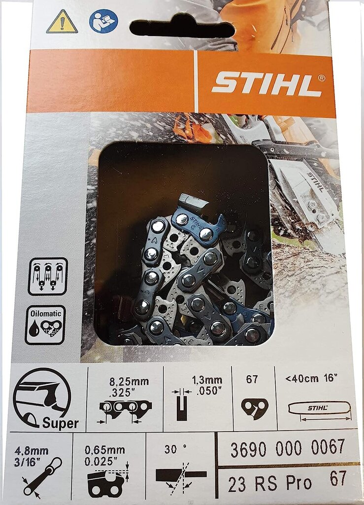 Grandinė pjūklui Stihl 23 RS Pro Rapid Super Saw kaina ir informacija | Grandininiai pjūklai | pigu.lt