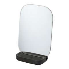 Линия box zense black : элегантное зеркало с подставкой черного цвета из полирезина  цена и информация | Аксессуары для ванной комнаты | pigu.lt