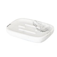Линия box zense white marble: мыльница с элегантным и современным дизайном цена и информация | Аксессуары для ванной комнаты | pigu.lt