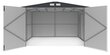 Sodo namukas-garažas Kingston, 380x540 cm, Cold Grey kaina ir informacija | Sodo nameliai, malkinės, pastogės | pigu.lt