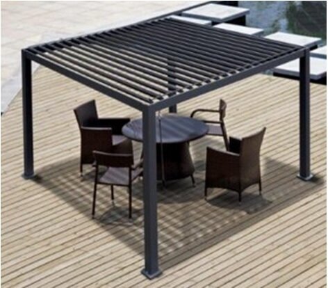 Pavėsinė Pergola Premium, 300 x 300 x 250 cm, pilka цена и информация | Pavėsinės | pigu.lt