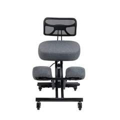 Kėdė Black Point O'Kneel Pro, pilka kaina ir informacija | Biuro kėdės | pigu.lt