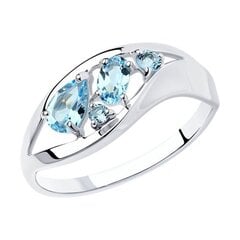 Серебряное кольцо 925°, ⌀ 17 цена и информация | Кольцо | pigu.lt