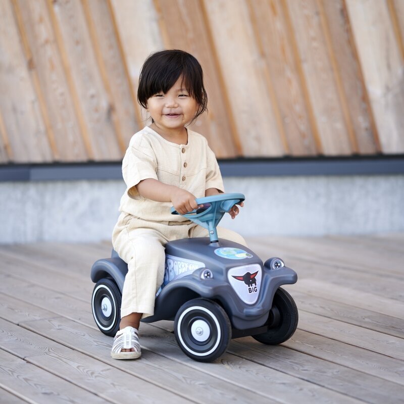 Paspiriama mašinėlė Big Bobby Car Classic Eco Ride, pilka kaina ir informacija | Žaislai kūdikiams | pigu.lt