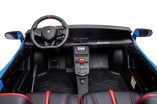 Dvivietis elektromobilis vaikams Lamborghini XXL A8803, mėlynas kaina ir informacija | Elektromobiliai vaikams | pigu.lt