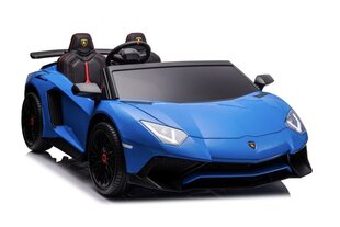 Dvivietis elektromobilis vaikams Lamborghini XXL A8803, mėlynas kaina ir informacija | Elektromobiliai vaikams | pigu.lt