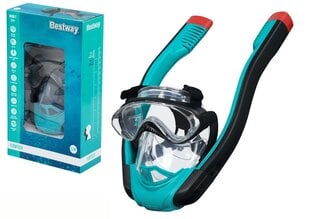 Набор для дайвинга Bestway Meridian Snorkel, 3 части, синий цена и информация | Наборы для подводного плавания | pigu.lt