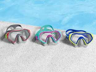Цветная маска для плавания Bestway Crusader, синяя цена и информация | Очки для плавания | pigu.lt