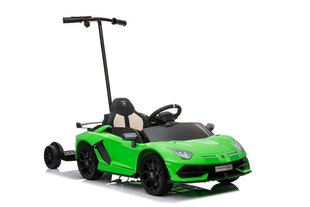Электромобиль Lamborghini Aventador SX2018 с платформой, зеленый цена и информация | Электромобили для детей | pigu.lt