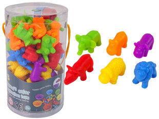 Игрушка для сортировки цветов - Животные, 36 шт. цена и информация | Развивающие игрушки | pigu.lt