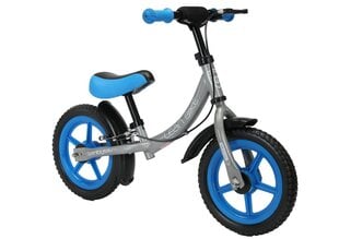 Triratis balansinis dviratukas Lean Toys Powermat, mėlynas kaina ir informacija | Balansiniai dviratukai | pigu.lt