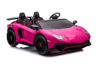 Электромобиль Lamborghini XXL A8803 для двоих, розовый цена и информация | Электромобили для детей | pigu.lt