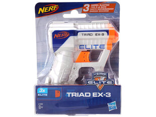 Žaislinis šautuvas Hasbro Nerf N-Strike Traid Ex-3 kaina ir informacija | Žaislai berniukams | pigu.lt