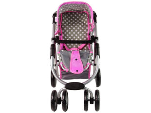 Vaikiškas lėlių vežimėlis Pink Stars цена и информация | Игрушки для девочек | pigu.lt