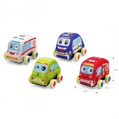 Набор плюшевых автомобилей WOOPIE с дорожным ковриком цена и информация | Игрушки для малышей | pigu.lt