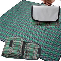Одеяло для пикника 150x180 см, зеленое цена и информация | Туристические матрасы и коврики | pigu.lt