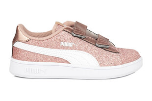 Sportiniai bateliai vaikams Puma Smash v2 Glitz Glam V PS 367378, rožiniai цена и информация | Детская спортивная обувь | pigu.lt