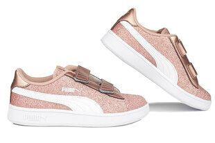 Sportiniai bateliai vaikams Puma Smash v2 Glitz Glam V PS 367378, rožiniai kaina ir informacija | Sportiniai batai vaikams | pigu.lt