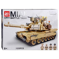 Строительные блоки танка MIAI Tank Building Blocks, 1235 эл. цена и информация | Конструкторы и кубики | pigu.lt