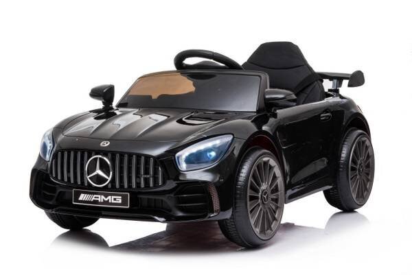 Vienvietis vaikiškas elektromobilis Mercedes GT R, juodas kaina ir informacija | Elektromobiliai vaikams | pigu.lt