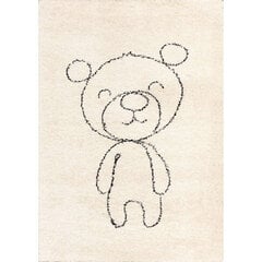 Ковер Teddy Bear 160 x 230 см, черный, кремовый цена и информация | Ковры | pigu.lt