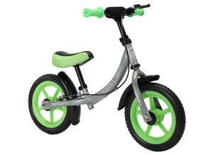 трехколесный балансировочный велосипед powermat, зеленый цена и информация | Балансировочные велосипеды | pigu.lt
