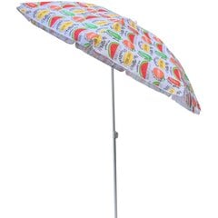 Пляжный зонт 180 см, фруктовый микс цена и информация | Зонты, маркизы, стойки | pigu.lt