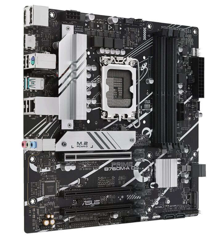 ASUS Prime B760M-A D4-CSM kaina ir informacija | Pagrindinės plokštės | pigu.lt