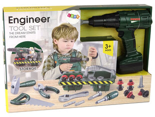Žaislinis mažojo meistro įrankių rinkinys Lean Toys, 20d. kaina ir informacija | Žaislai berniukams | pigu.lt