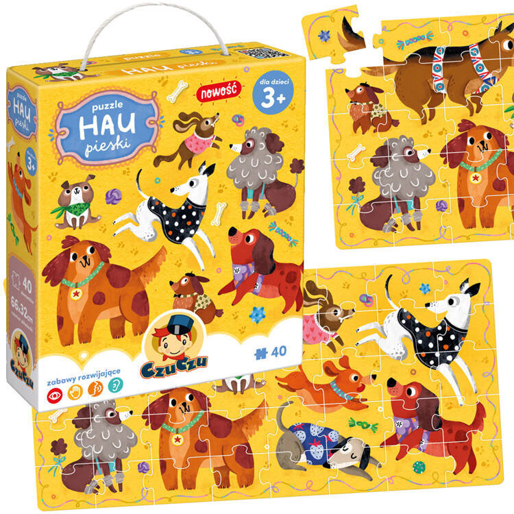 Dėlionė CzuCzu Hau Pies Hau, 40 d. kaina ir informacija | Dėlionės (puzzle) | pigu.lt