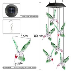 Pakabinamas sodo LED šviestuvas Kolibriai, 80 cm kaina ir informacija | Lauko šviestuvai | pigu.lt