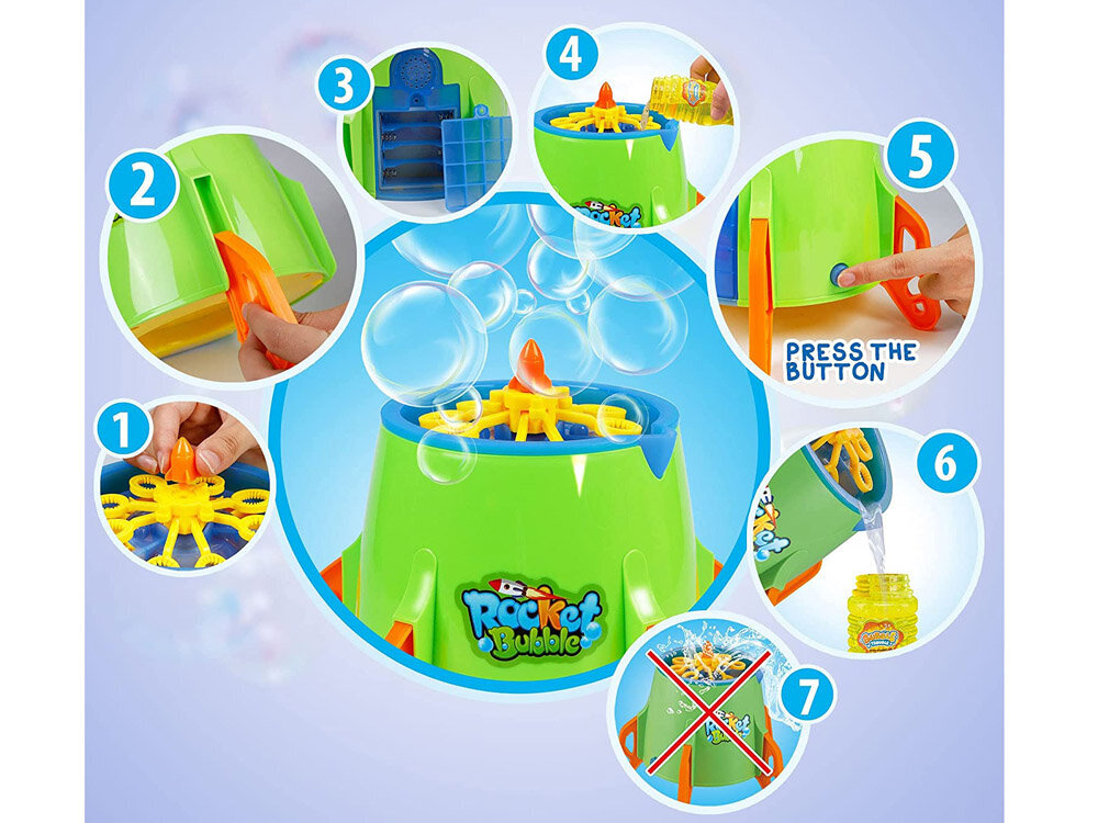 Muilo burbulų mašina, žalia kaina ir informacija | Vandens, smėlio ir paplūdimio žaislai | pigu.lt